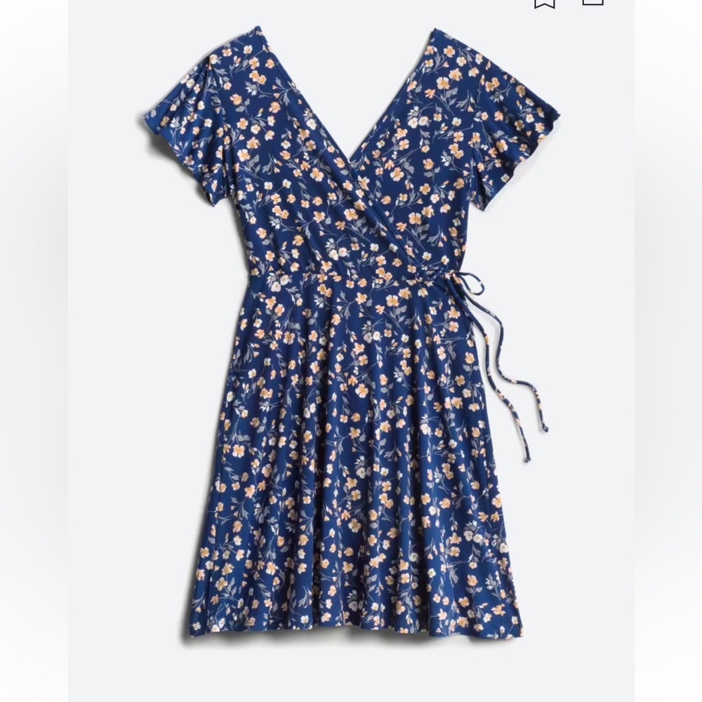 Kaileigh faux wrap knit dress, medium, NWT